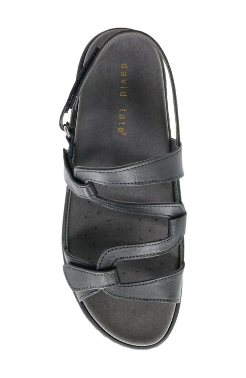 David Tate Femme Wedge Sandal In Black