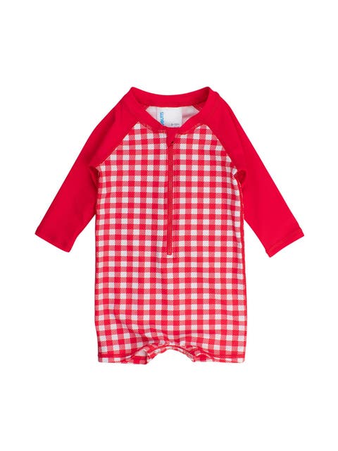 Boys Long Sleeve One Piece Rash Guard