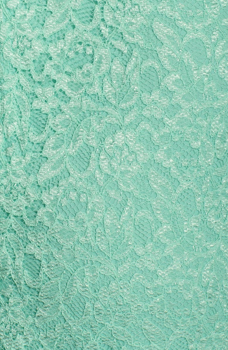 Ivanka Trump Scalloped Lace Sheath Dress, Alternate, color, 