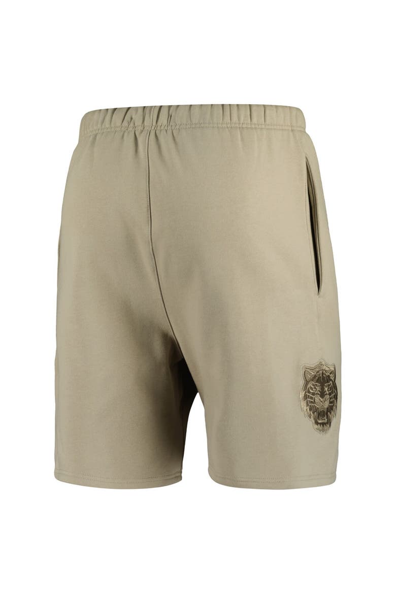 Men's Pro Standard Khaki Detroit Tigers Neutral Fleece Shorts, Alternate, color, Khaki