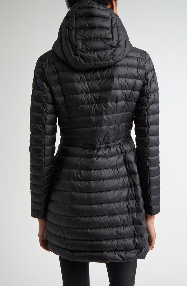 Moncler Barbel Hooded Quilted Down Puffer Parka, Alternate, color, Black/ Black
