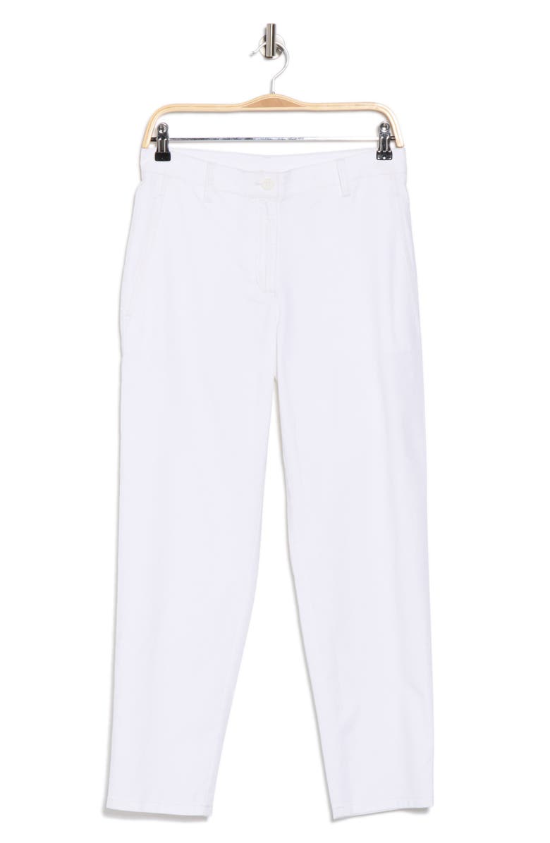 Eileen Fisher High Waist Ankle Tapered Pants, Alternate, color, White