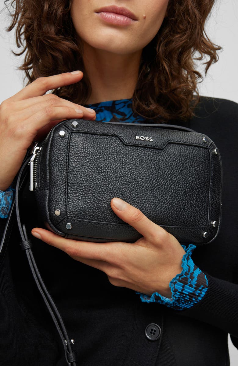 BOSS Ivy Leather Crossbody Bag, Alternate, color,