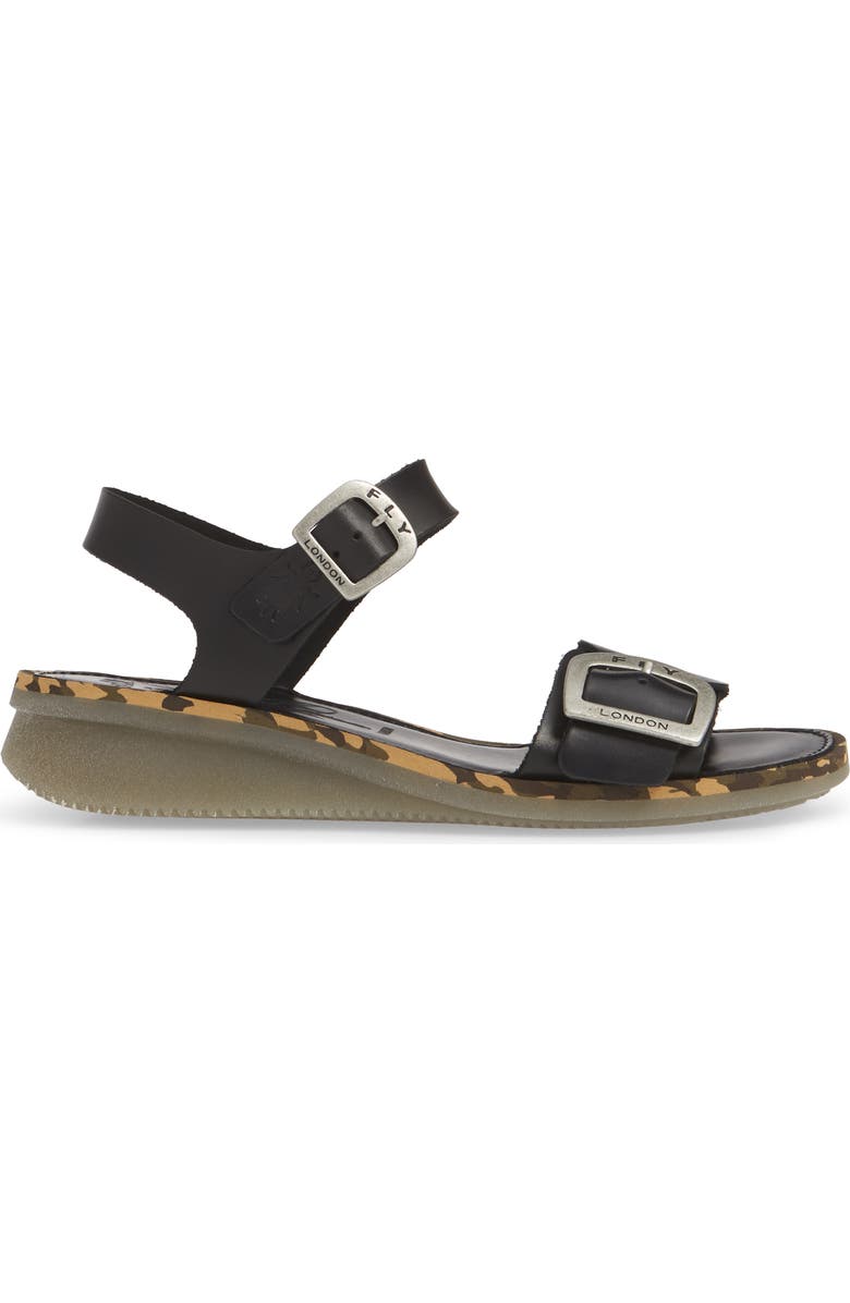 Fly London Comb Sandal, Alternate, color,
