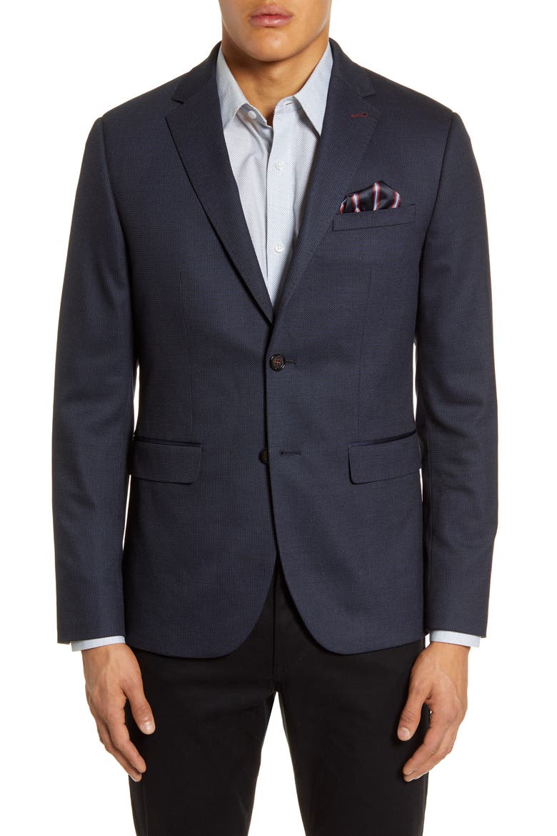Rhino Slim Fit Sport Coat with Insert, Alternate, color, NAVY