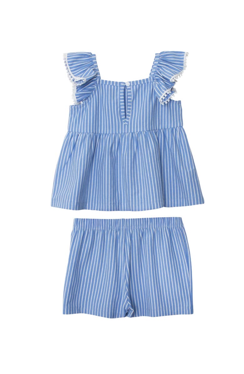 Mabel + Honey Piper Ruffled Tank Two Piece Set, Alternate, color, Blue