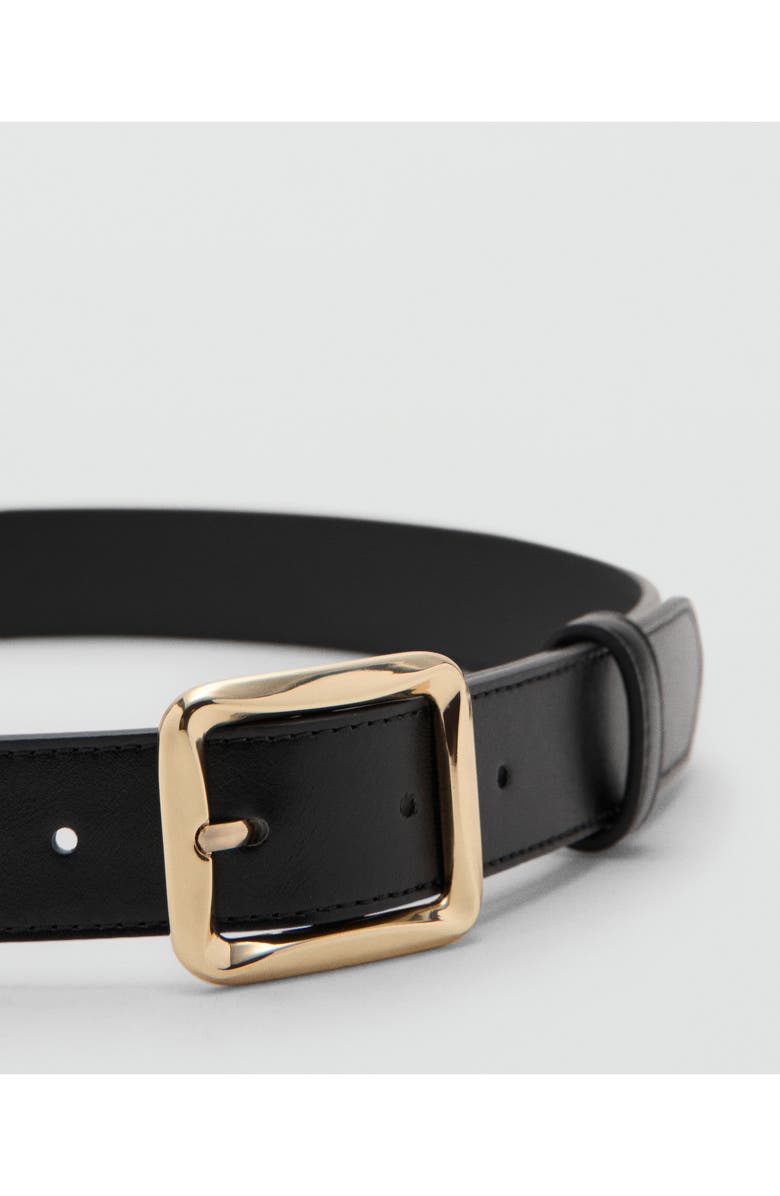 MANGO Square Buckle Belt, Alternate, color, 