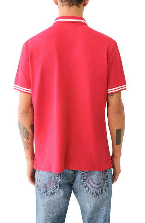 True Religion Logo Embroidered Polo