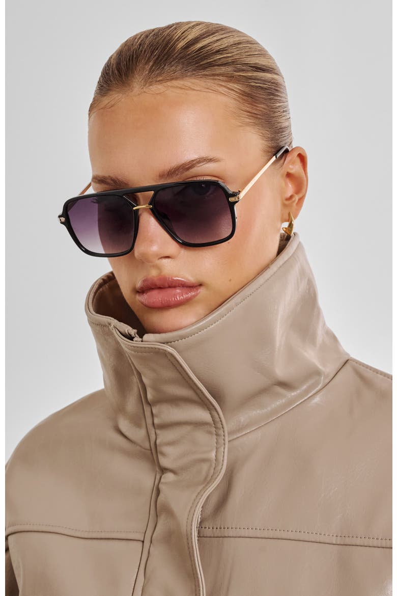 St. Moritz Sunglasses, Alternate, color, Black