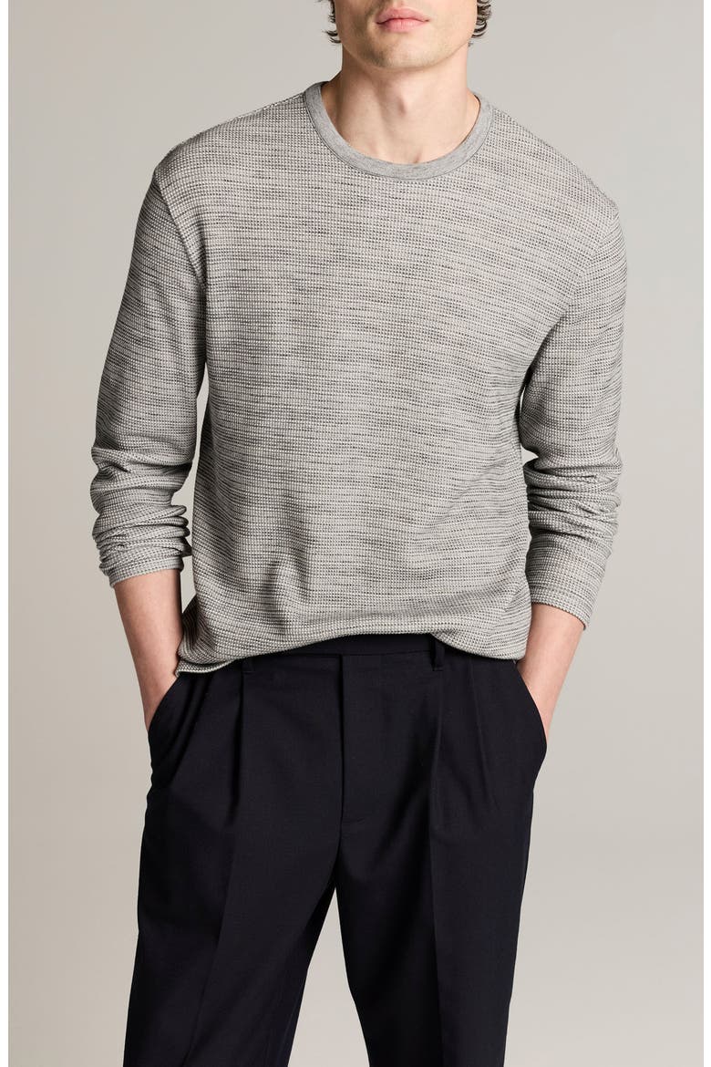 Space Dye Thermal Long Sleeve T-Shirt, Main, color, LATE EVENING COMBO