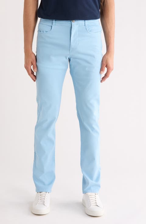 Stretch Cotton Blend 5-Pocket Pants