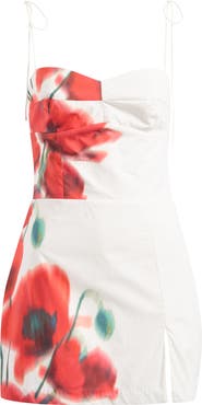 Amanda Uprichard Taylor Floral Cotton Skort Romper