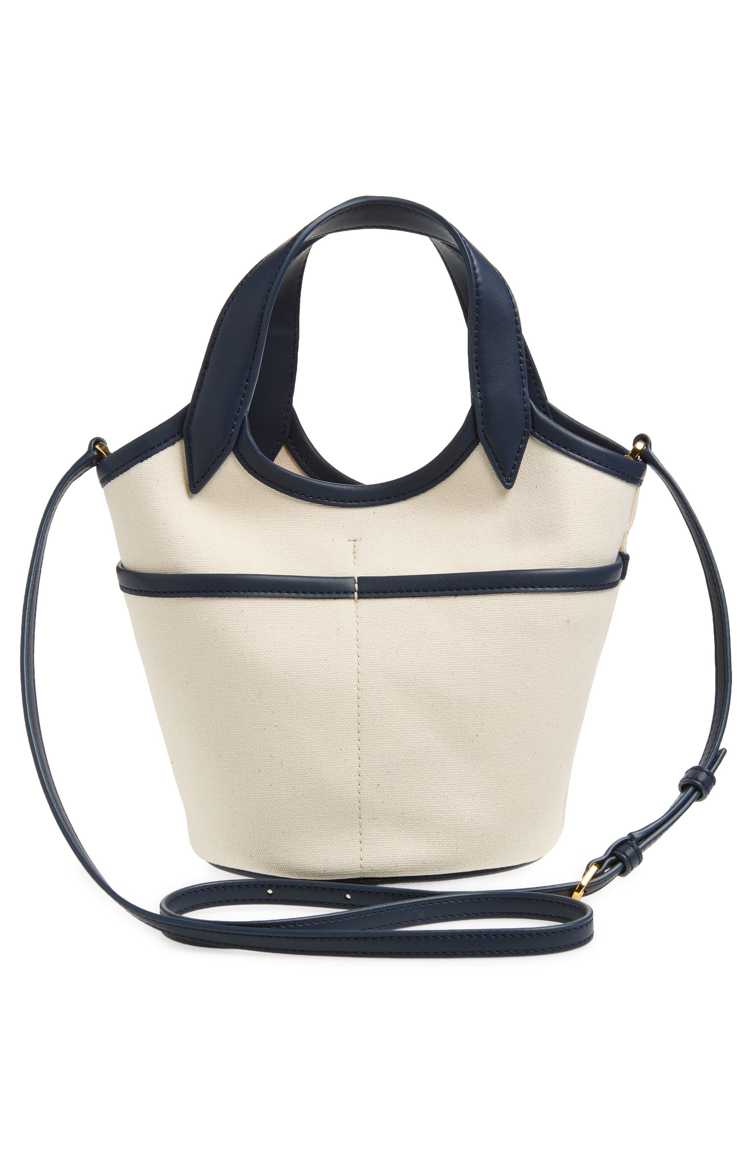 Veronica Beard Canvas Anchor Bag, Alternate, color, Navy/ Ecru