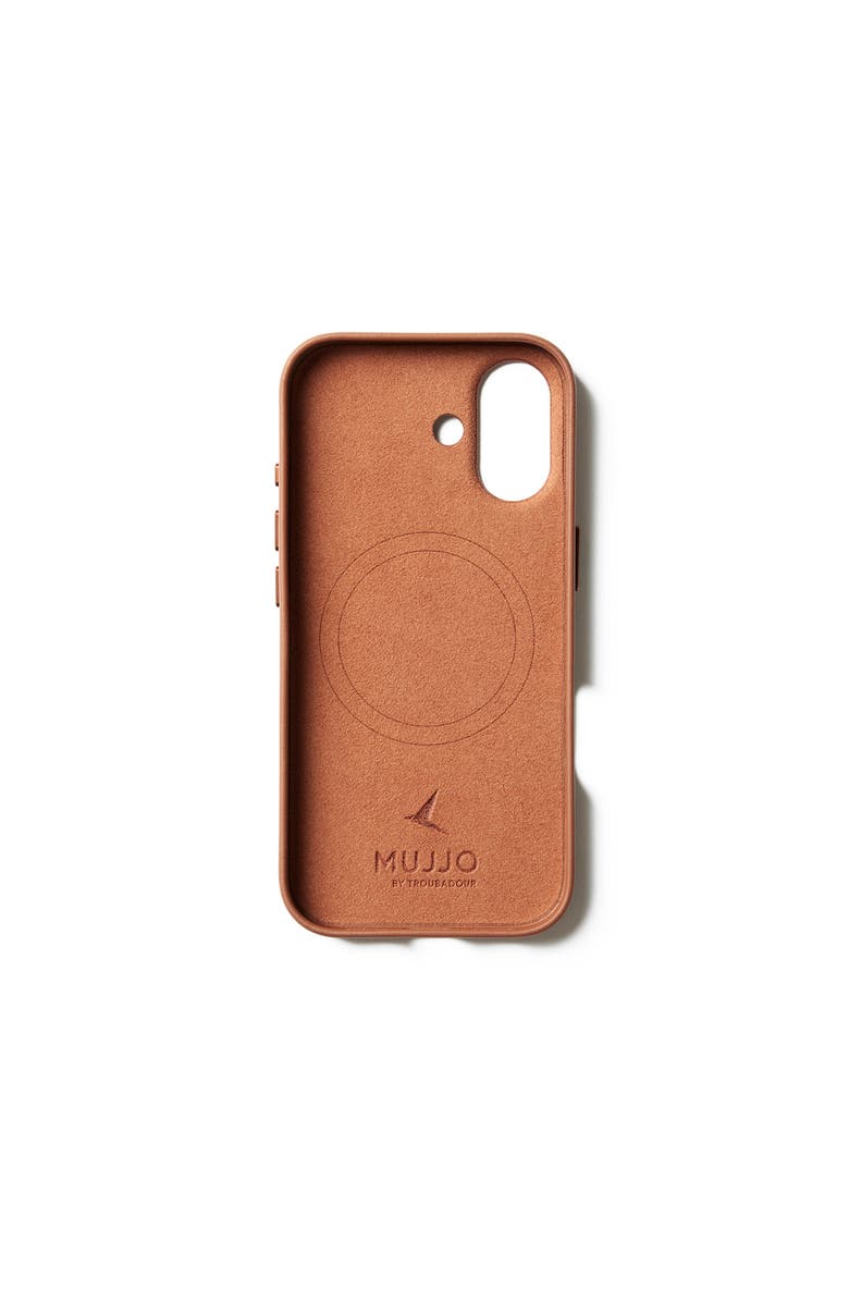 MUJJO Full Leather Case for iPhone 17, Alternate, color, Tan
