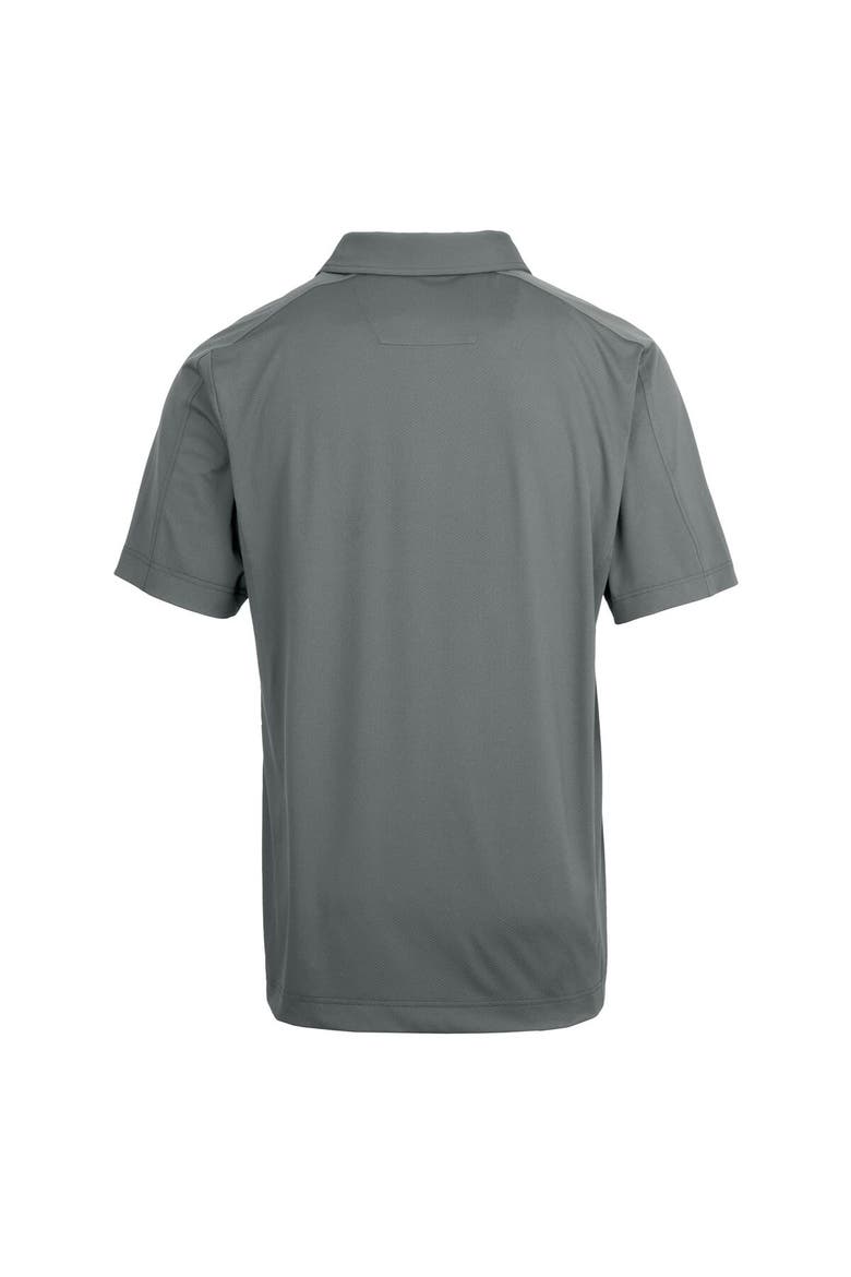 Men's Cutter & Buck Steel San Diego Padres Prospect Textured Stretch Polo, Alternate, color, Steel