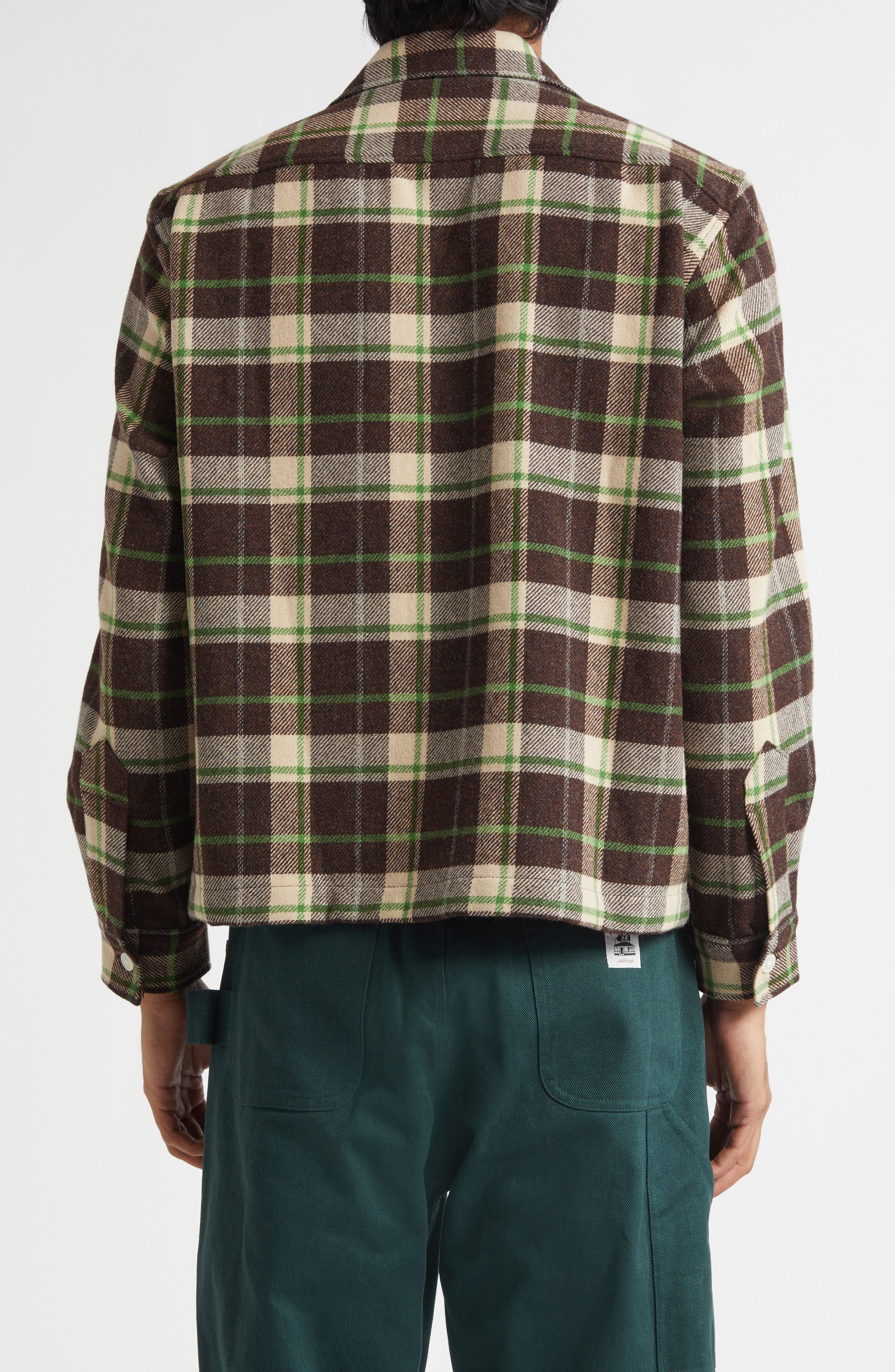 Woodcrest Plaid Wool Flannel Overshirt - image 2