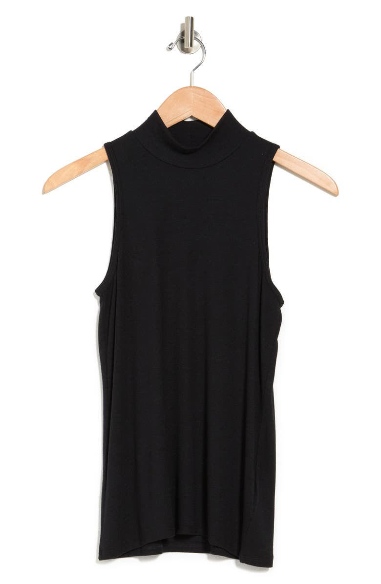 ATM Anthony Thomas Melillo Rib Mock Neck Sleeveless Top, Main, color,