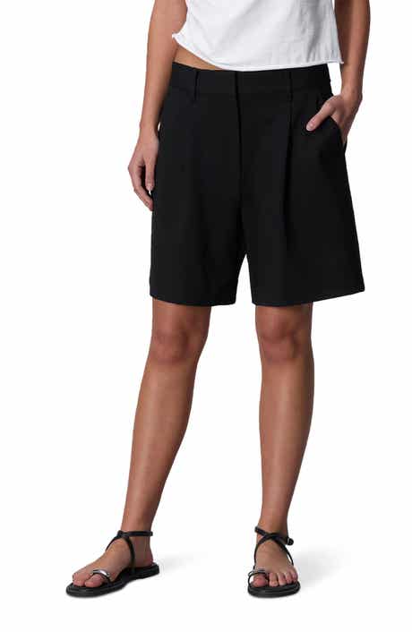rag & bone Irina Pleated High Waist Ponte Shorts