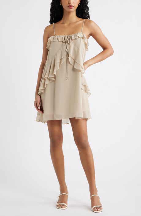 Ruffle Chiffon Minidress