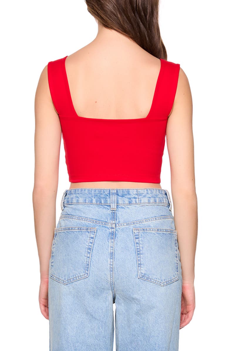 Susana Monaco Crop Tank, Alternate, color, Perfect Red