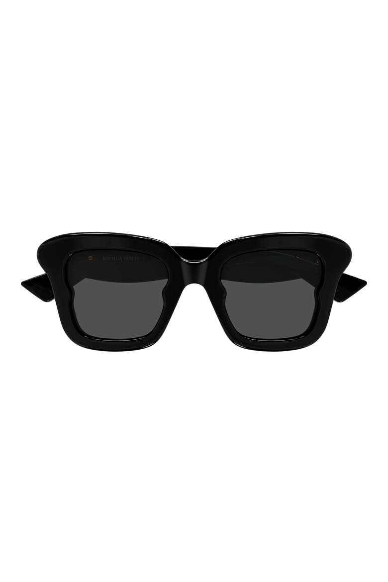 BV1493S 48mm Polarized Gradient Butterfly Sunglasses, Main, color, BLACK