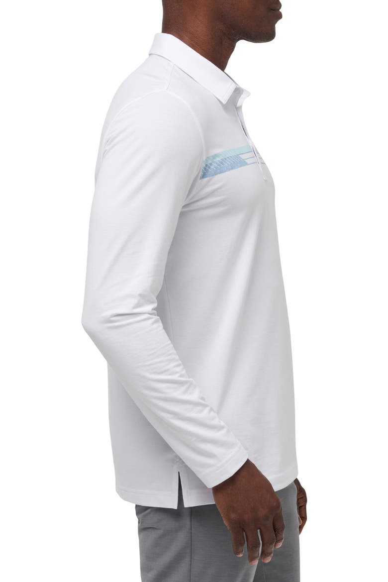 Course Mapper Long Sleeve Polo, Alternate, color, WHITE