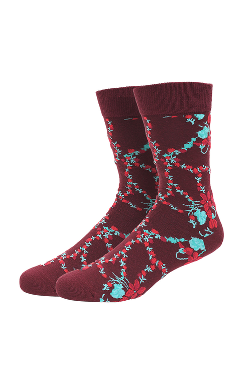 Beau Ties Of Vermont Socks In Burgundy