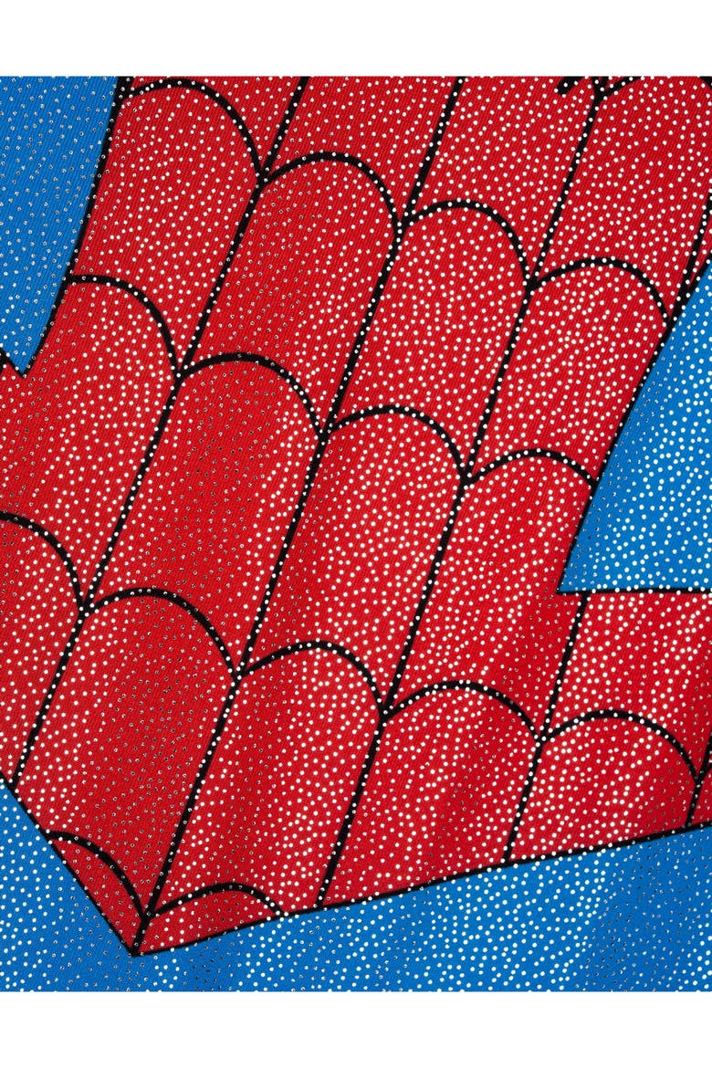Spider-Man Sleeveless Gymnastics Romper, Alternate, color, Spider Man Red Blue