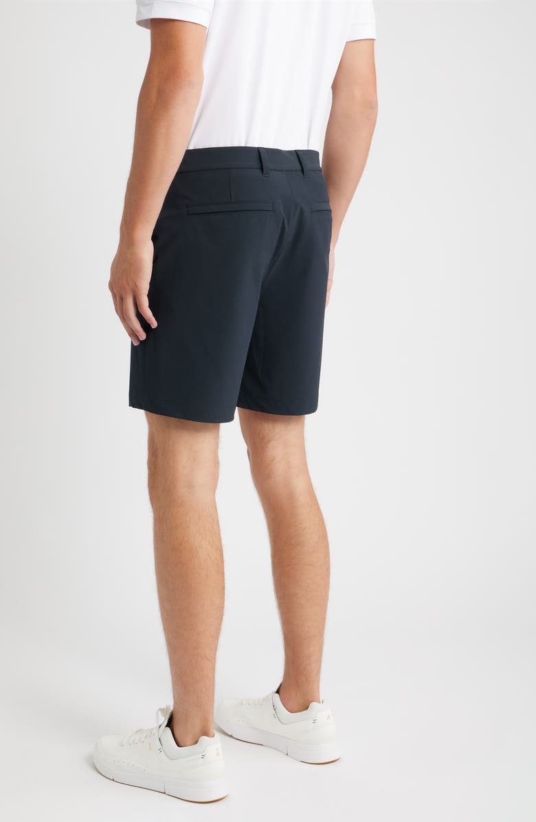 Mizzen+Main Helmsman Flat Front Performance Golf Shorts, Alternate, color, Black Solid