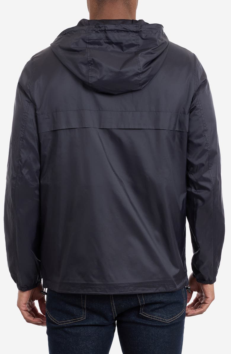 Tommy Hilfiger Hooded Windbreaker, Alternate, color, Black