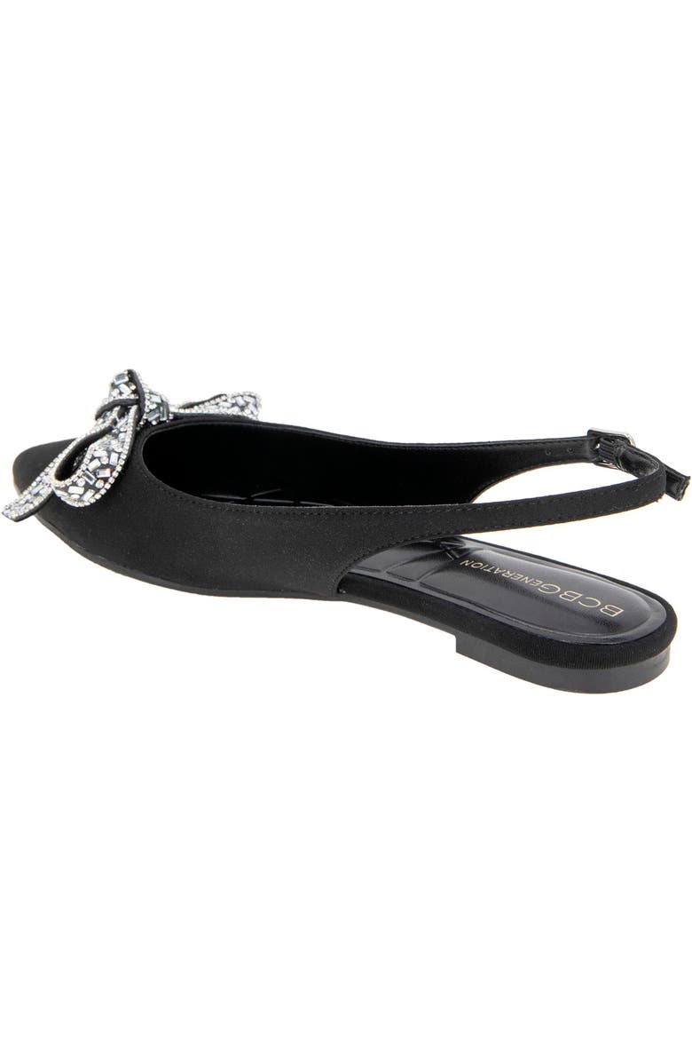 BCBGeneration Katly Slingback Pointed Toe Flat, Alternate, color, Black