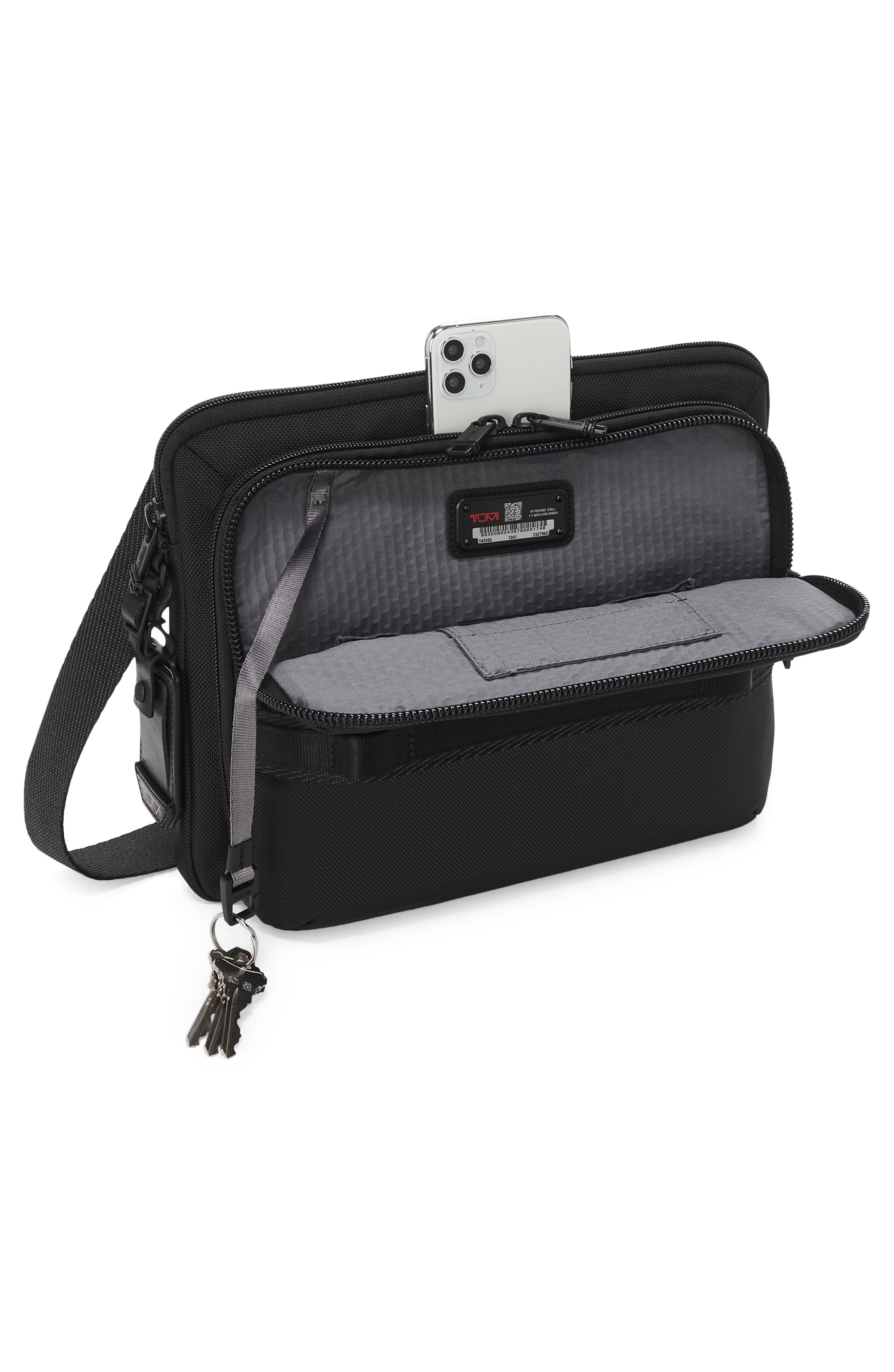 TUMI Service Crossbody Bag, Alternate, color, Black