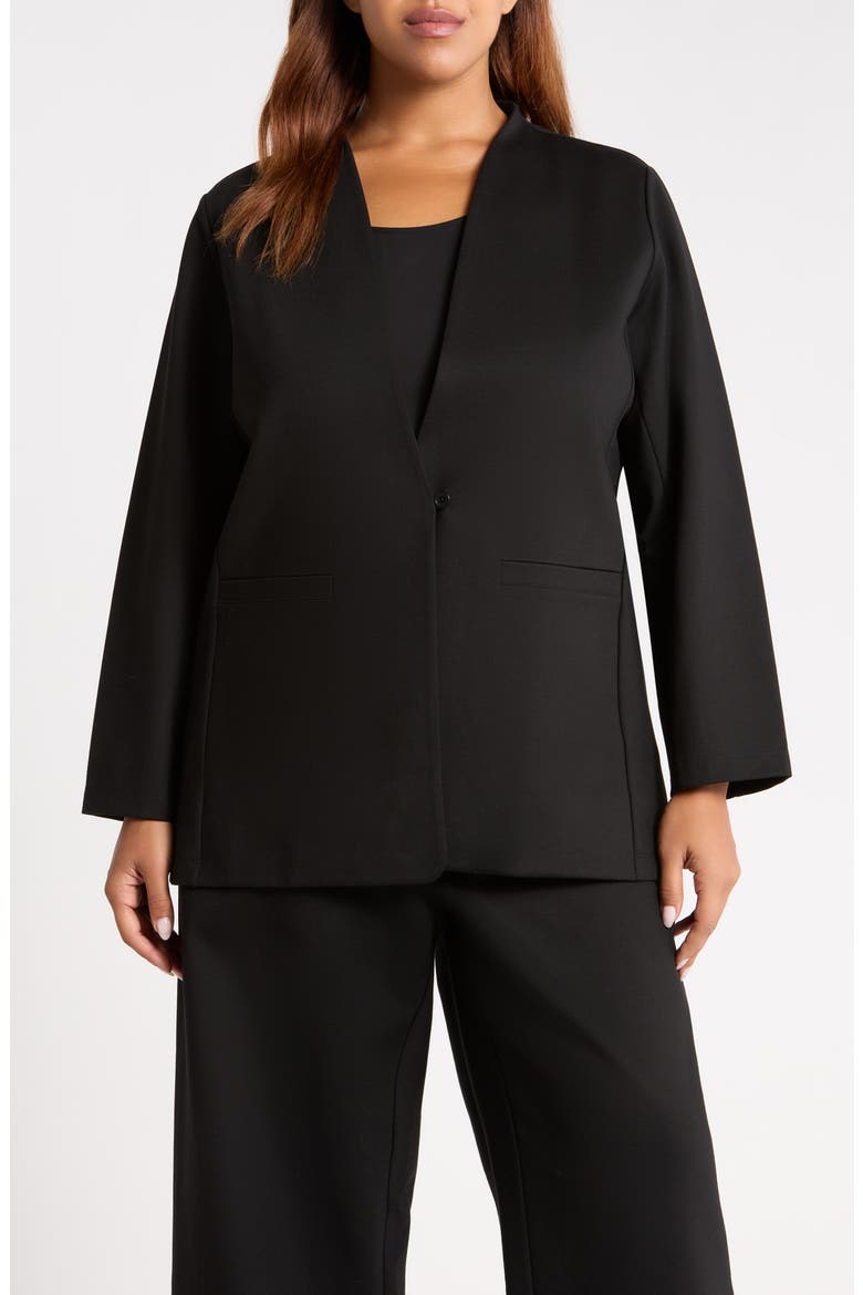 Shaped Blazer, Main, color, BLACK