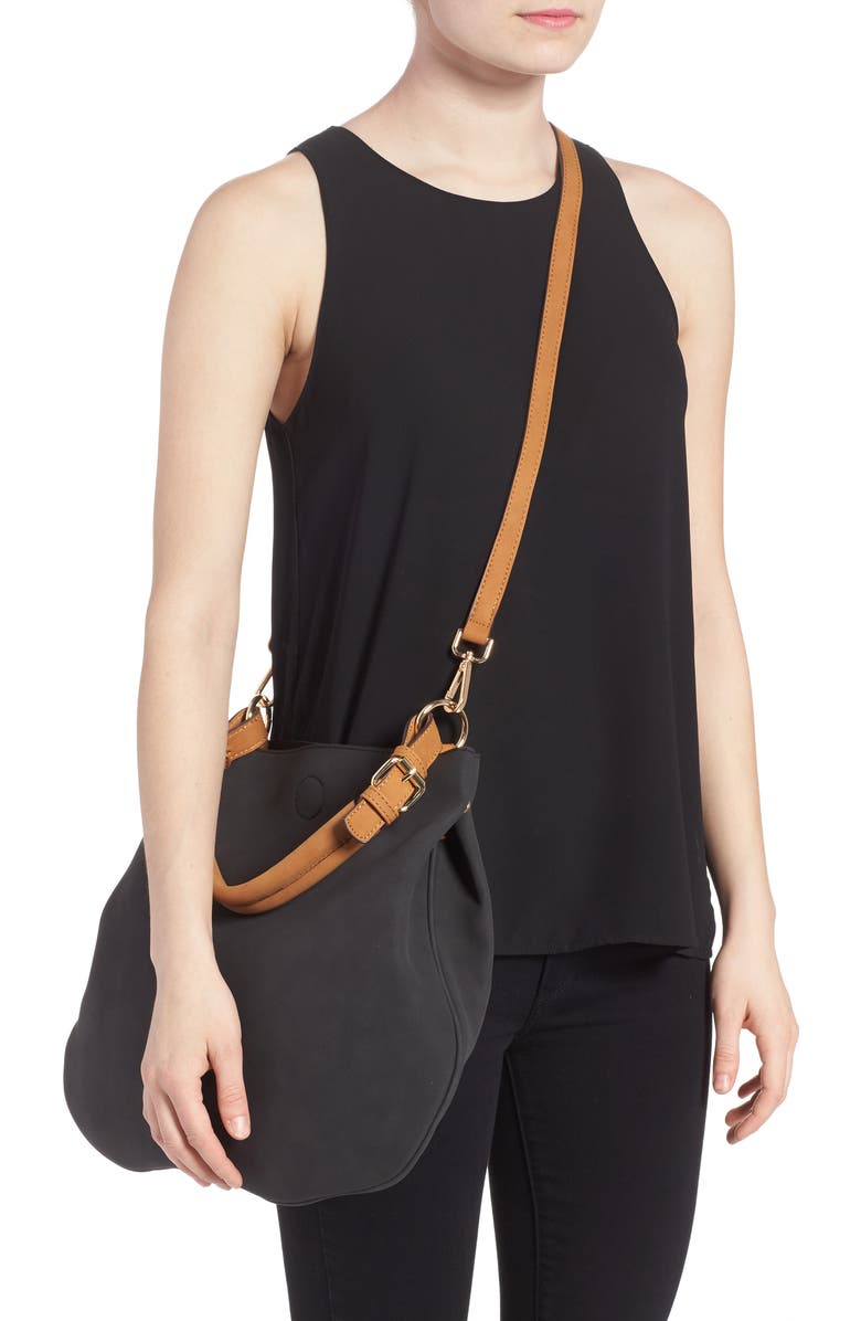 Sole Society Roman Faux Leather Slouchy Tote, Alternate, color,