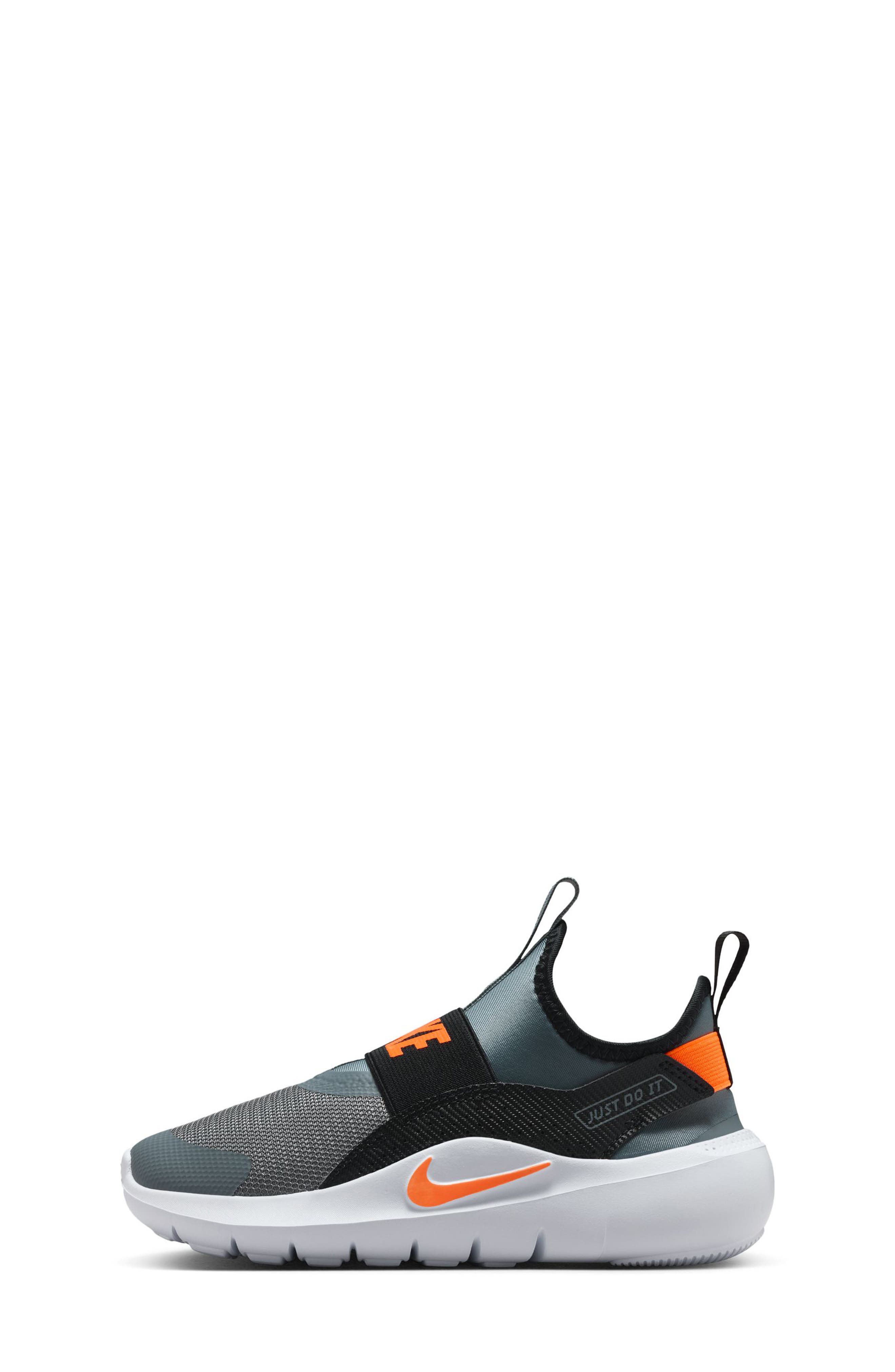 Kids' Flex Runner 4 Sneaker, Alternate, color, GREY/ ORANGE/ BLACK/ WHITE