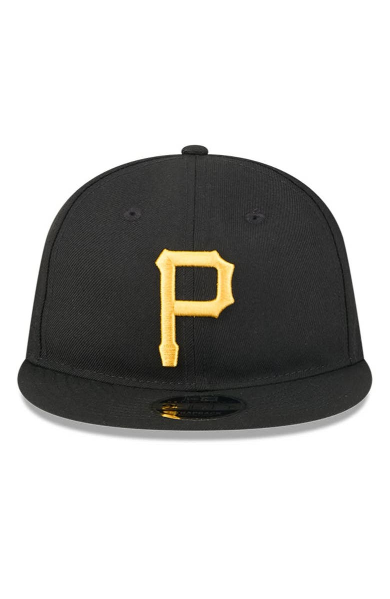 New Era Men's New Era Black Pittsburgh Pirates Baseball Hall of Fame Retro Crown 9FIFTY Adjustable Hat, Alternate, color, Black