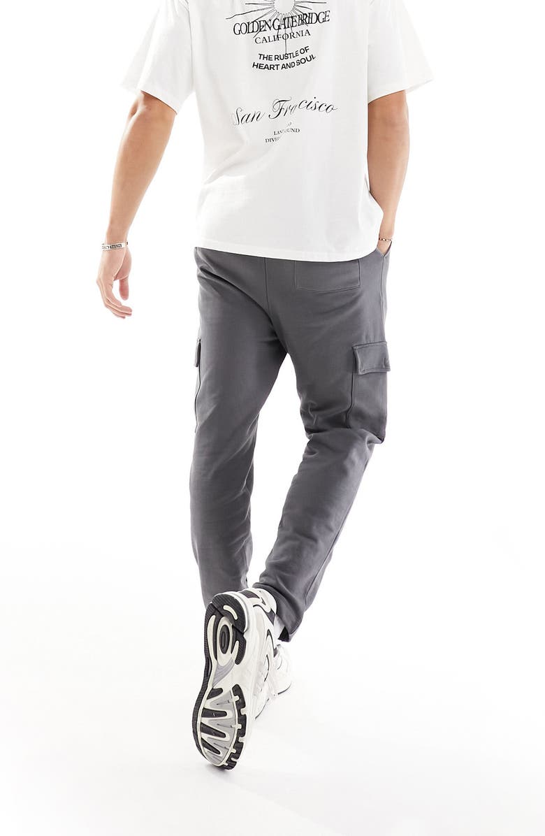 ASOS DESIGN Tapered Cotton Cargo Joggers, Alternate, color, 