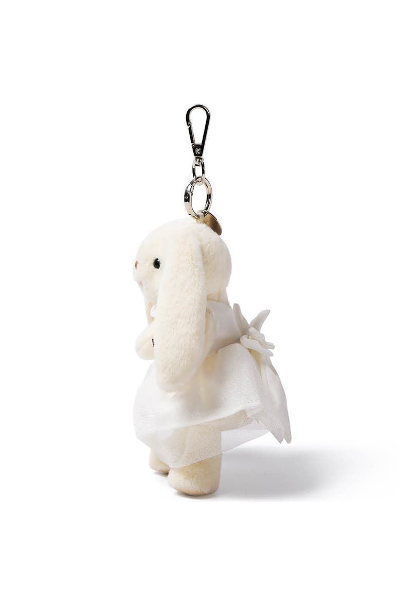 Smiling Leveret Bunny Plush Bag Charm, Alternate, color, Multicolored