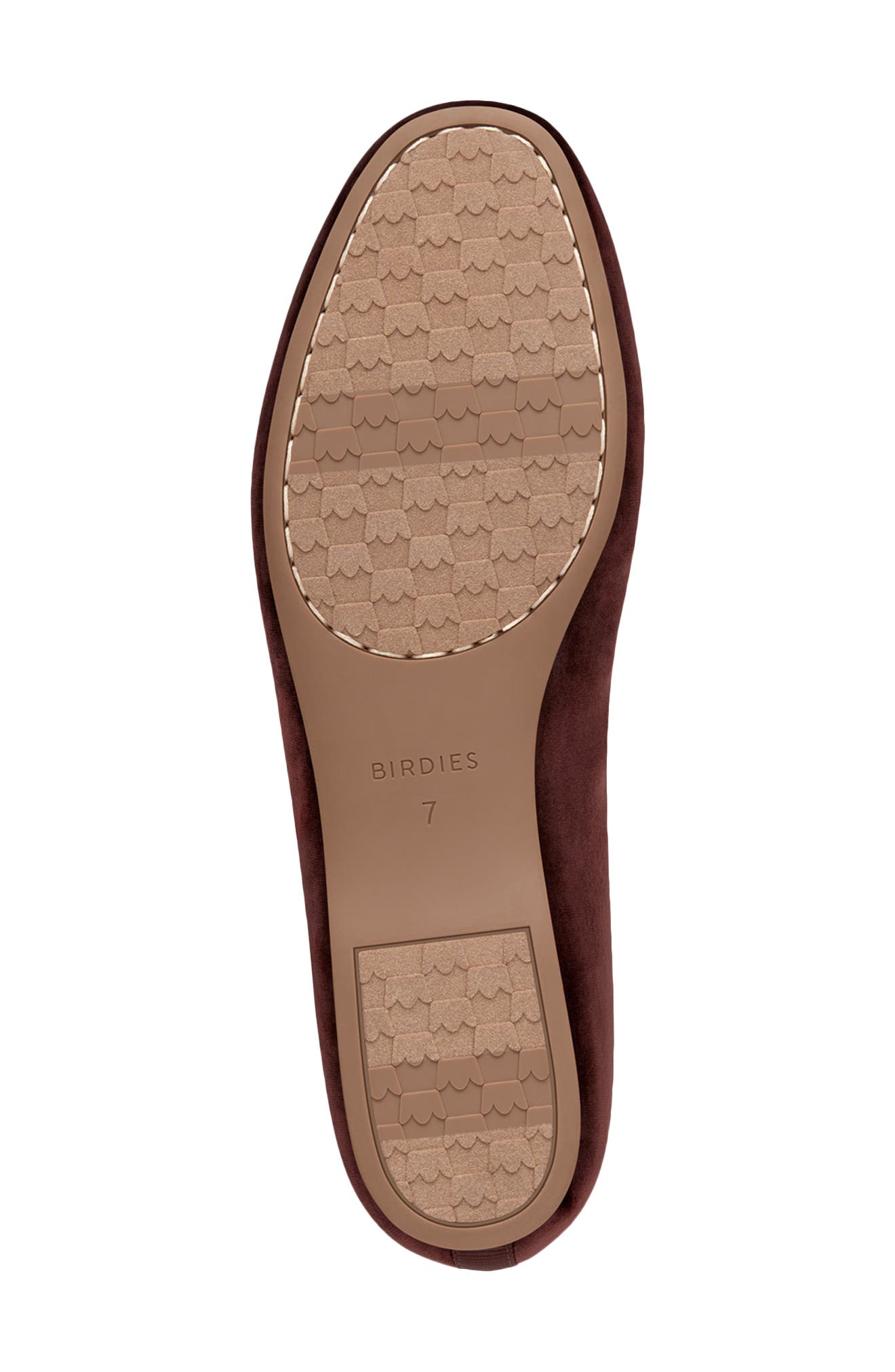 The Hummingbird Flats Velvet, Alternate, color, BRANDY VELVET BOW