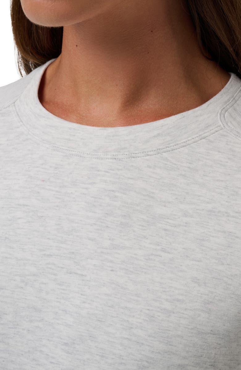 TravisMathew Skyloft Crewneck Sweatshirt, Alternate, color, Heather Light Grey