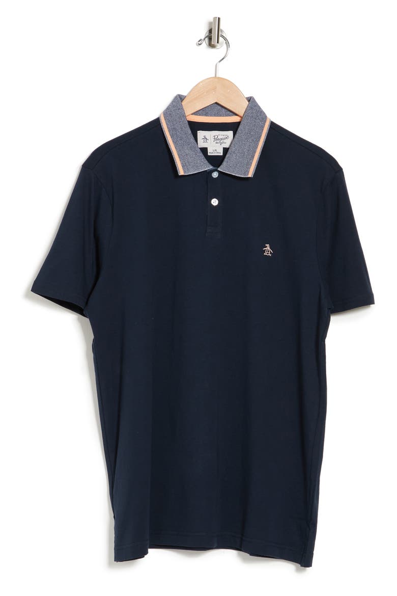 Jacquard Knit Polo Shirt, Alternate, color, DARK SAPPHIRE