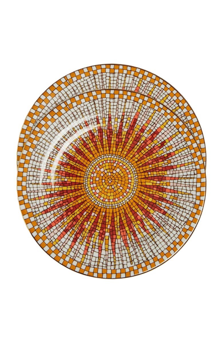 La DoubleJ Dessert Plates Set Of 2, Main, color, Sunrays Multicolor