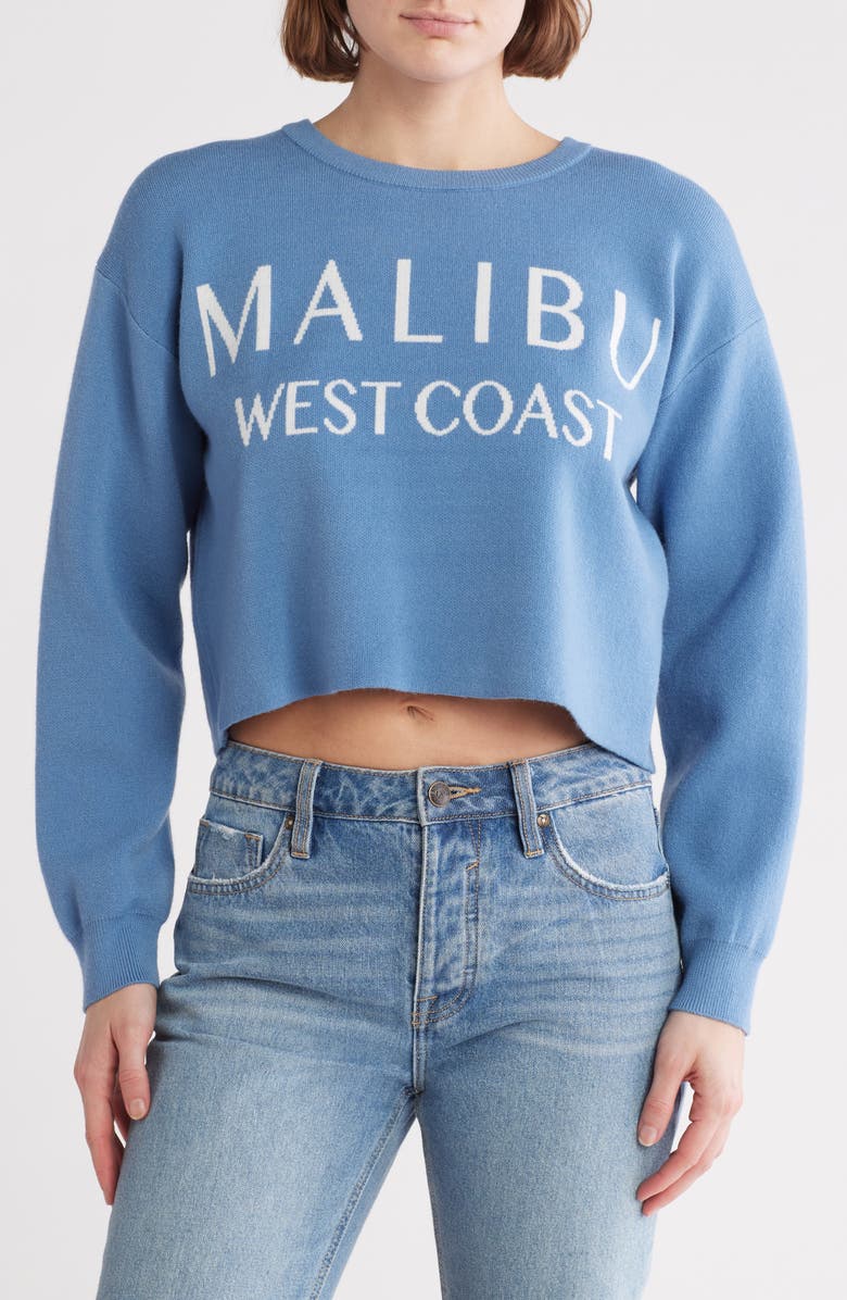 Vigoss Malibu Crop Pullover Sweater, Main, color,
