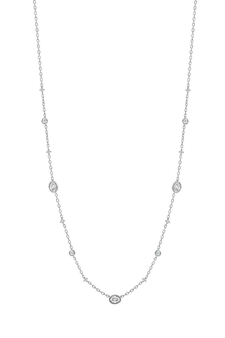 Monaco Diamond Necklace - 0.42ct. (Nordstrom Exclusive), Main, color, 18K WHITE GOLD