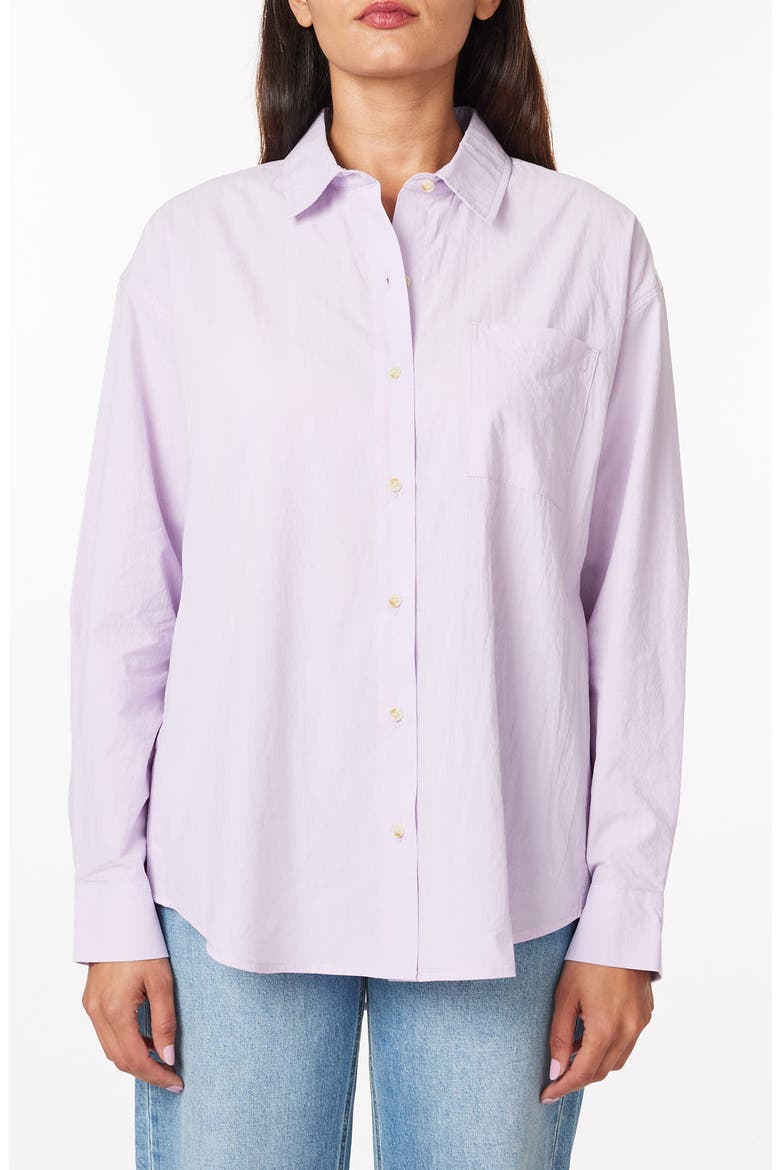 Cotton Boyfriend Shirt, Main, color, ORCHID PETAL