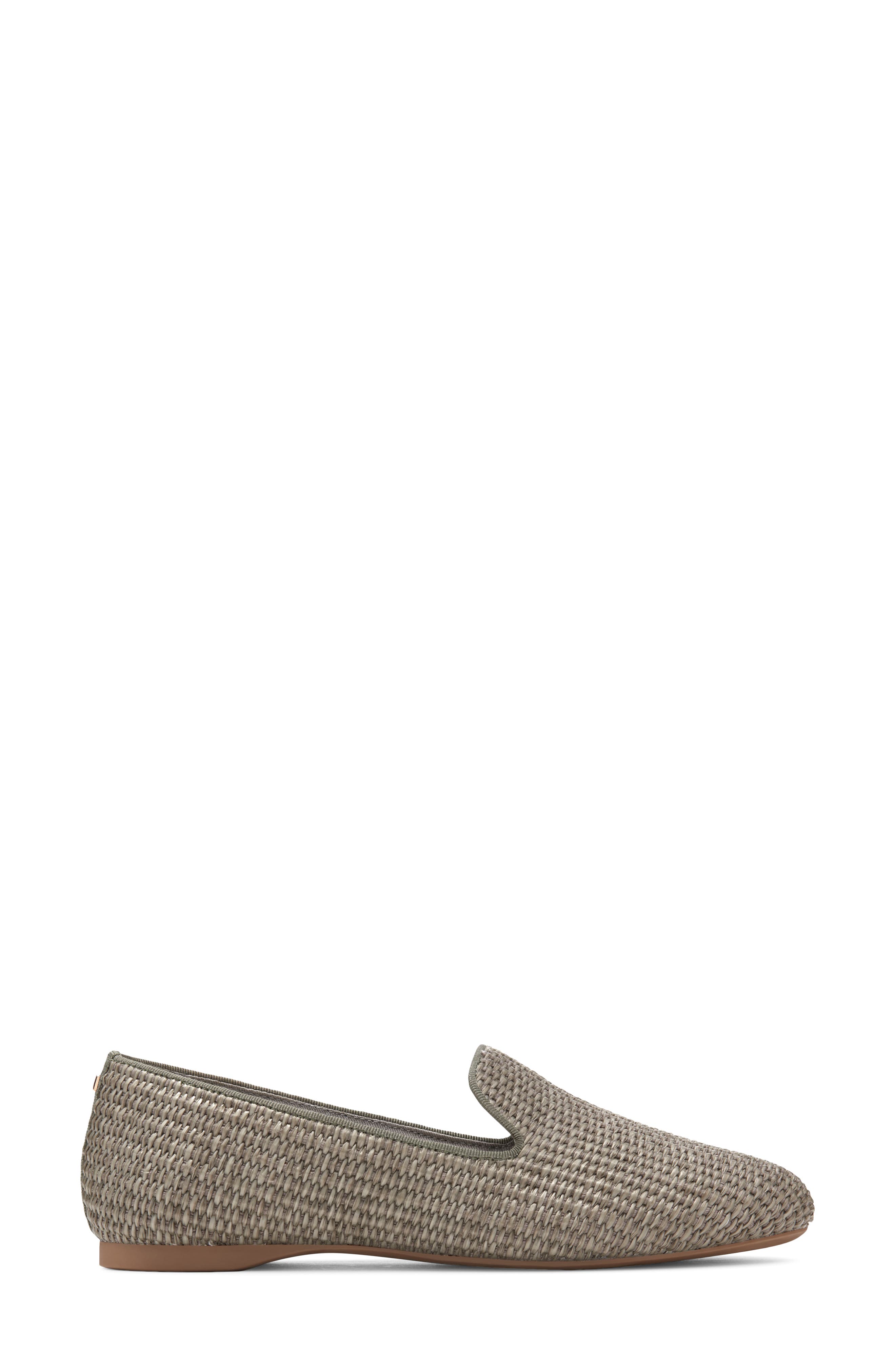Birdies Starling Raffia Flat, Alternate, color, Chateau Gray Raffia