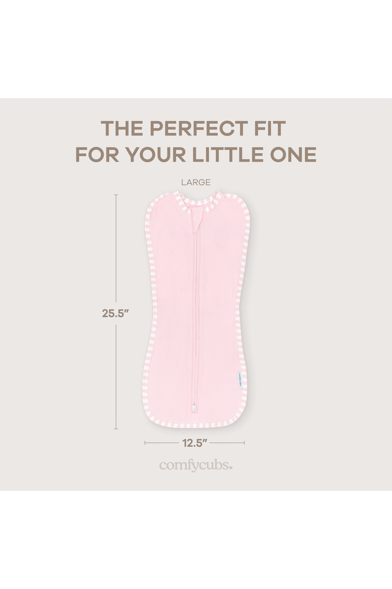 Easy Zipper Swaddle Blankets, Alternate, color, Pink
