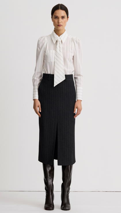 Front Slit Trouser Skirt