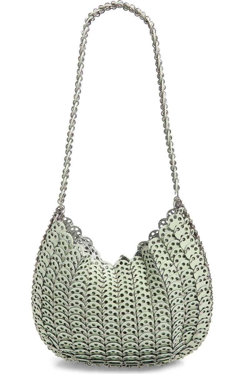 Rabanne Moon 1969 Icon Shoulder Bag, Alternate, color, Green/ Silver