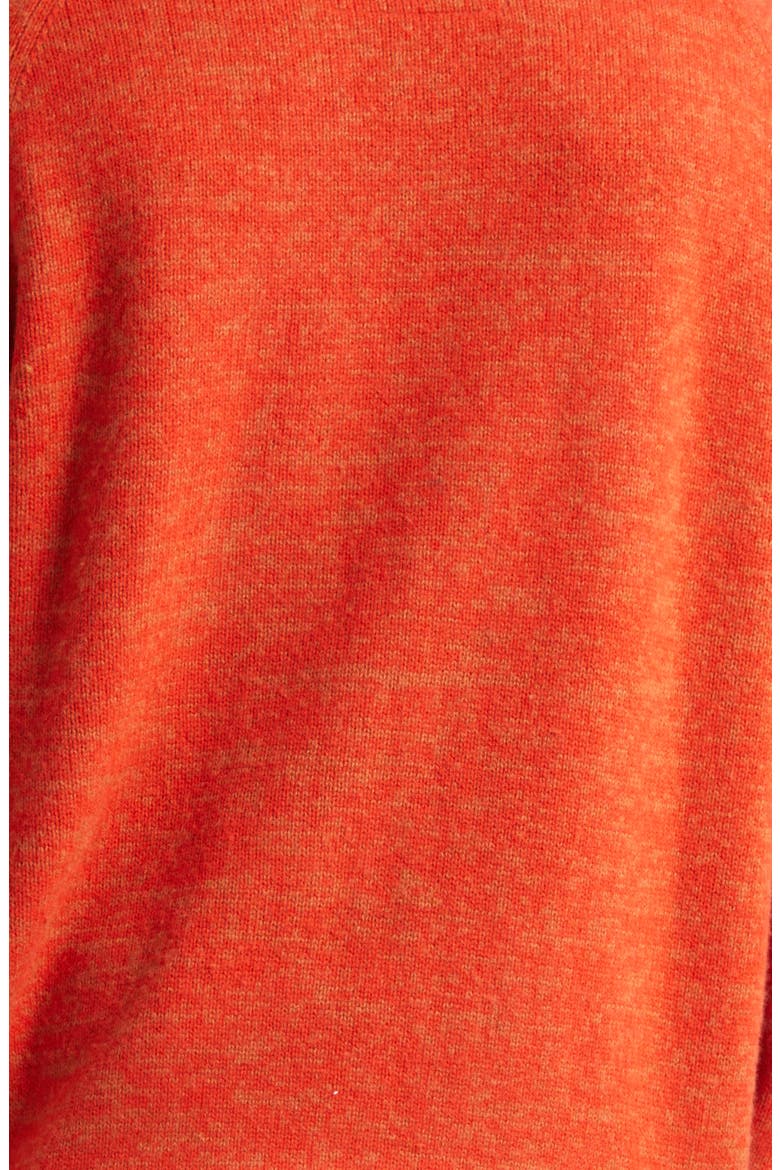 Big Cashmere & Wool Crewneck Sweater, Alternate, color, RED / ORANGE